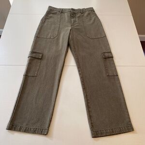Young Fabulous & Broke NWT High Rise Cargo Pants Khaki Sz Medium